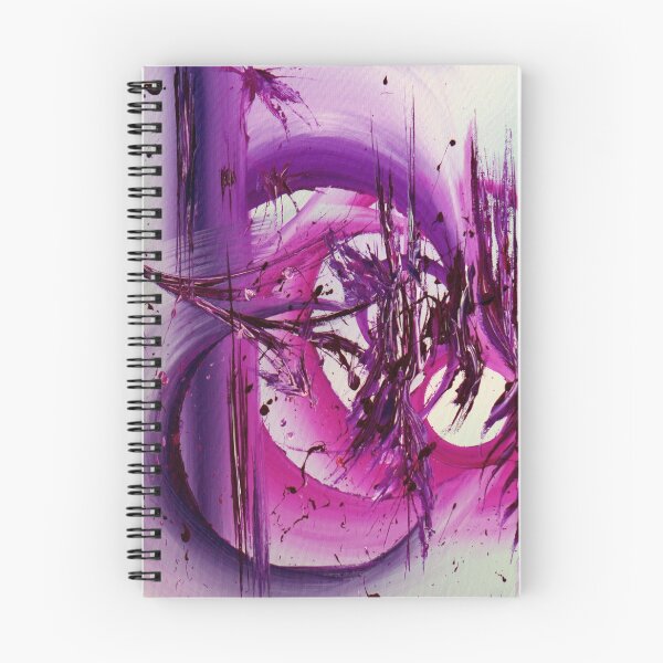 Item preview, Original Abstract Painting "Just When Waking" Purple and Pink Colourful Wall Art designed and sold by LJLundyAbstract.