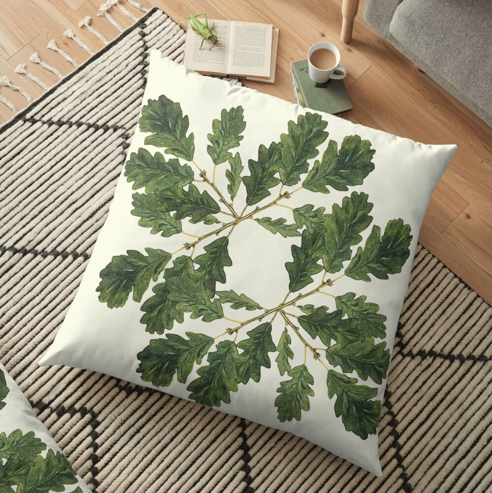 Oak leaf ensemble Floor Pillow