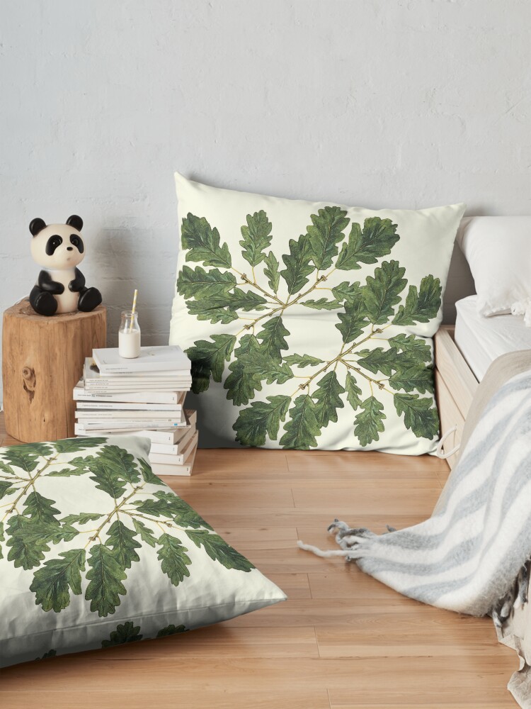 Alternate view of Oak leaf ensemble Floor Pillow