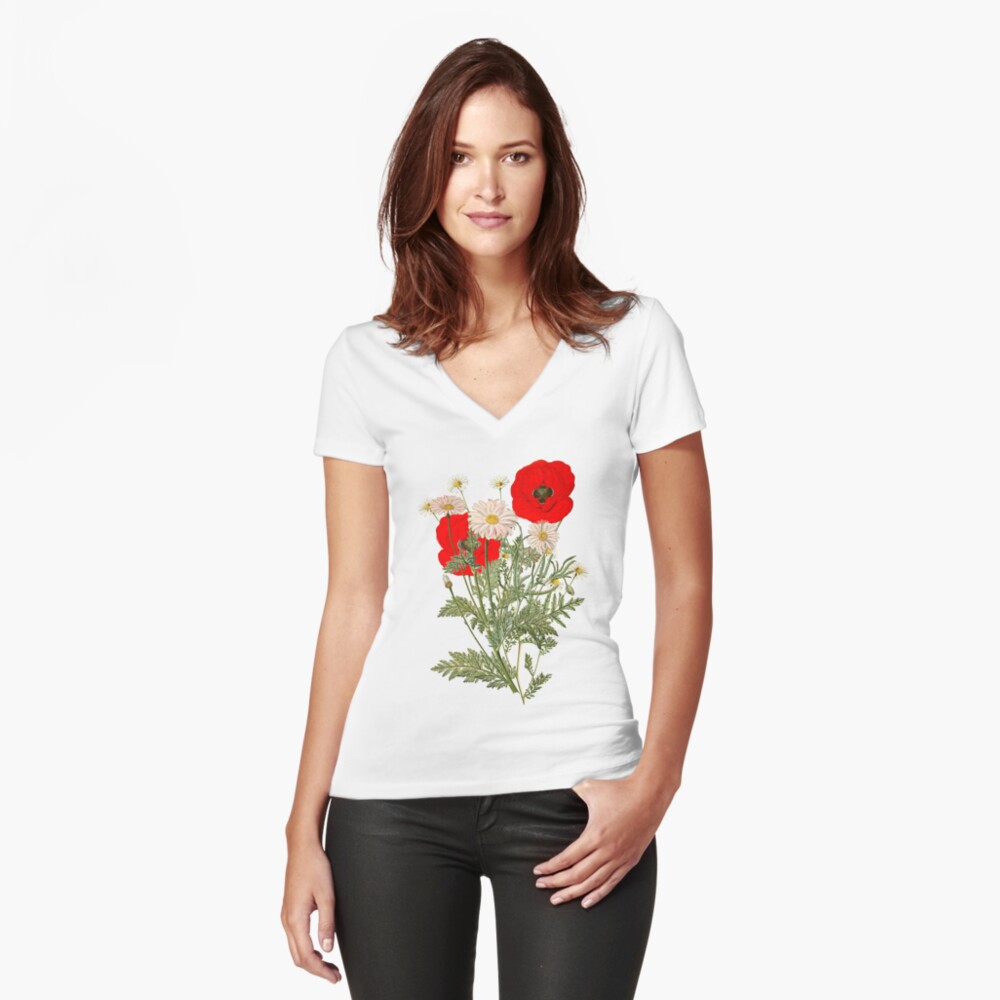Item preview, Fitted V-Neck T-Shirt designed and sold by anni103.