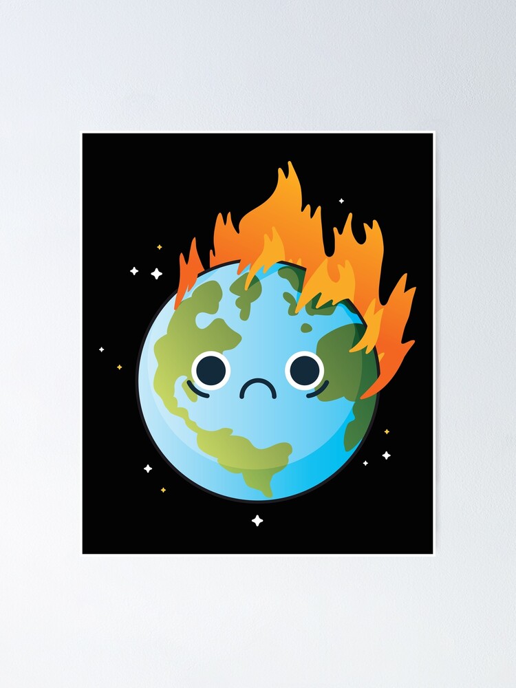 burning earth, global warming