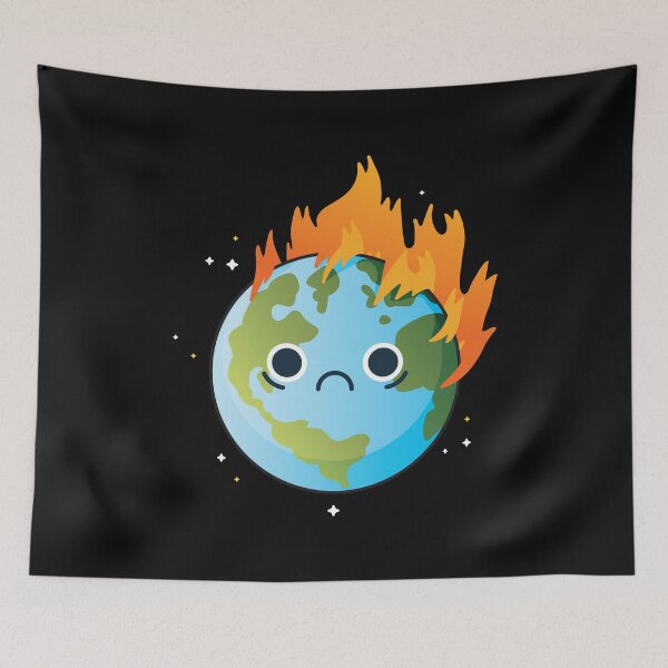 Item preview, burning earth, global warming designed and sold by DerSenat.