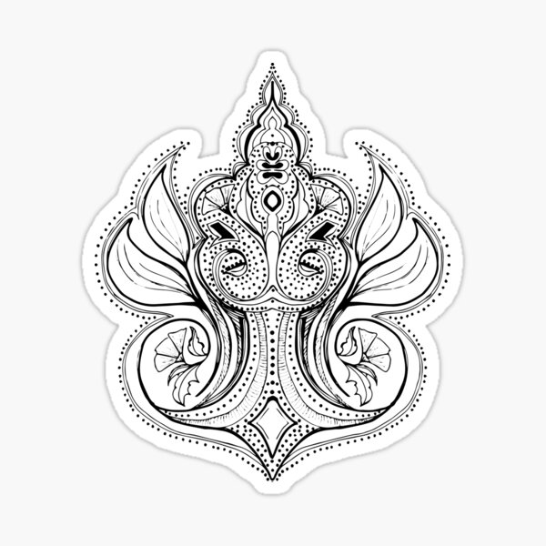 Soft Colors Paisley Sticker