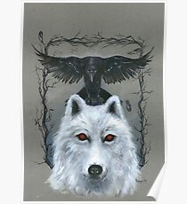 Ghost And The Three-Eyed Raven Poster