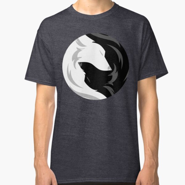 Wolf Love - White Black Classic T-Shirt