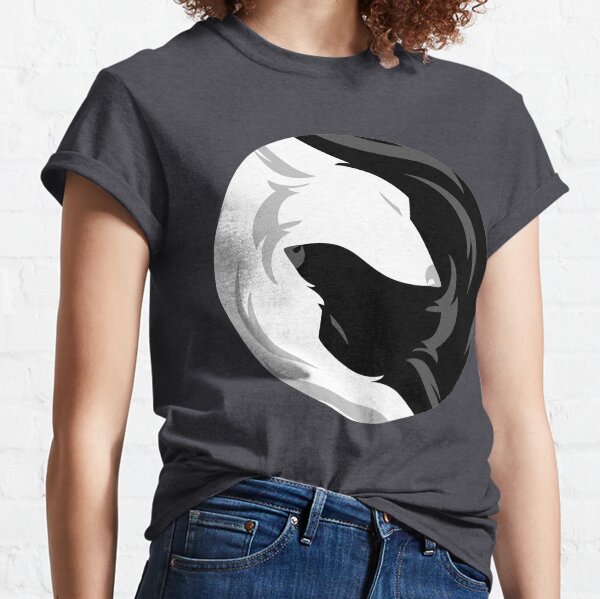 Wolf Love - White Black Classic T-Shirt