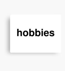 hobbies Canvas Print