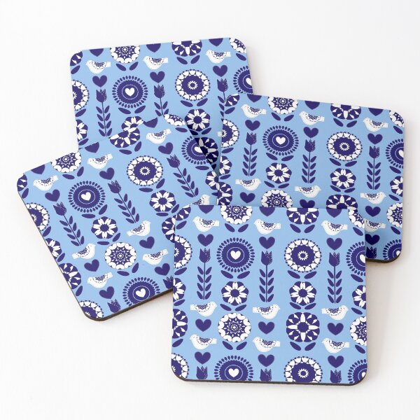 Item preview, Floral Scandinavian Nordic Inspired Folk Pattern Design designed and sold by Artification.