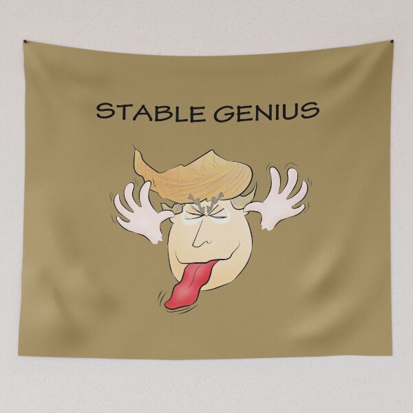 Item preview, Donald J. Trump: stable genius at work designed and sold by shackledlettuce.