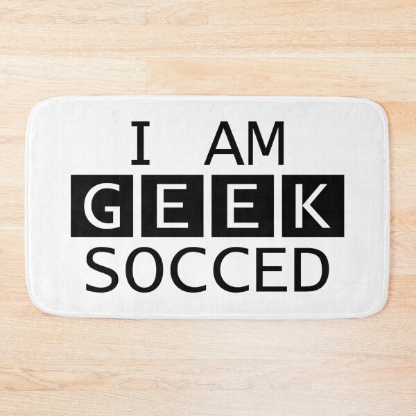 Item preview, I AM GEEK SOCCED - Black designed and sold by UEAGeekSoc.