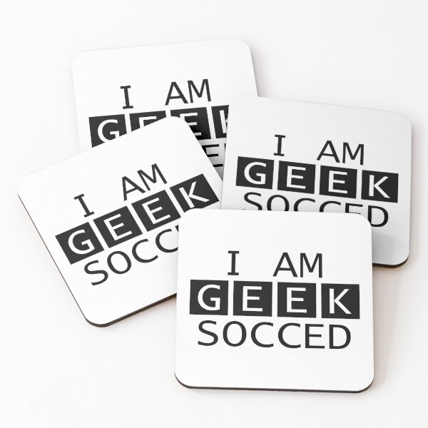 Item preview, I AM GEEK SOCCED - Black designed and sold by UEAGeekSoc.