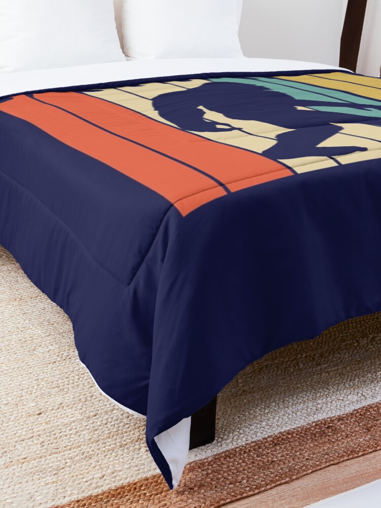 Alternate view of Vintage Retro Bigfoot Sasquatch Comforter