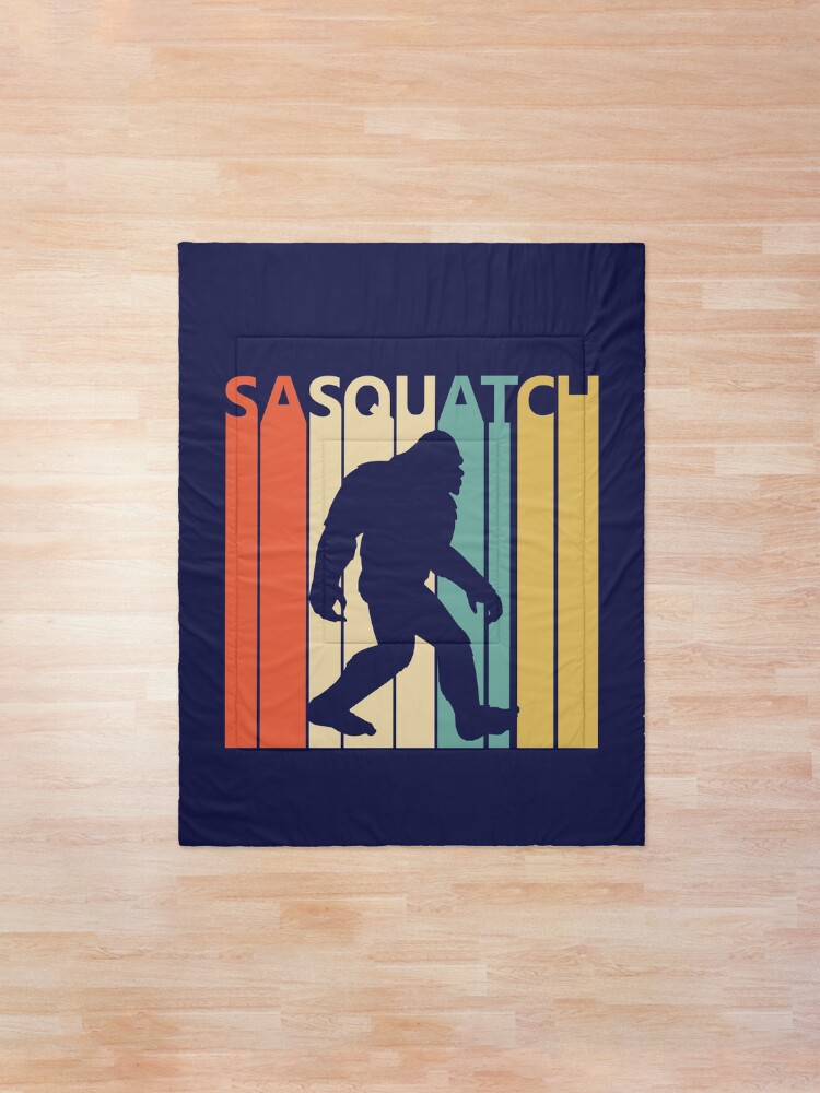 Alternate view of Vintage Retro Bigfoot Sasquatch Comforter