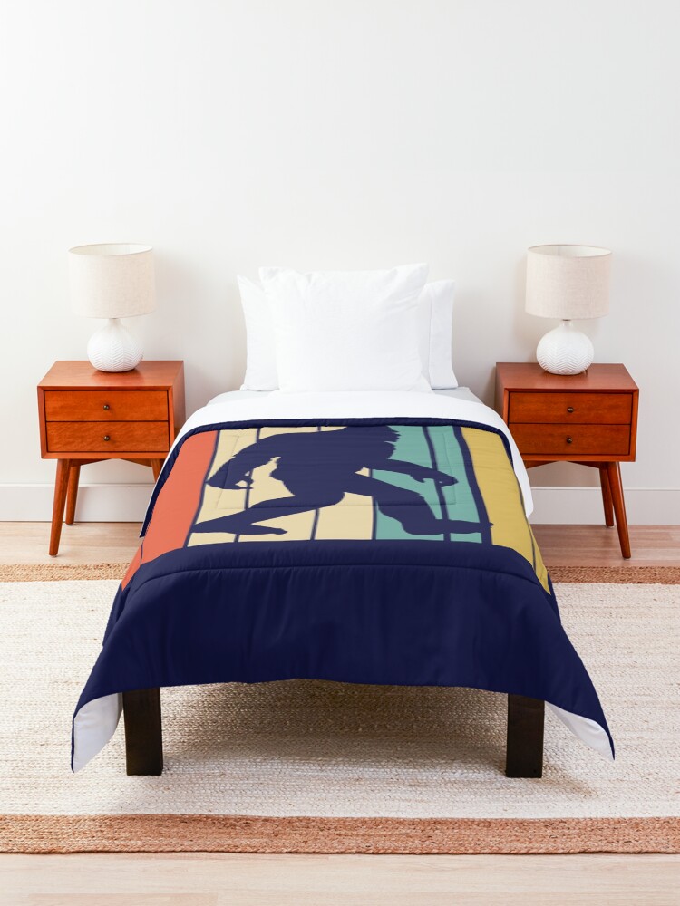 Alternate view of Vintage Retro Bigfoot Sasquatch Comforter