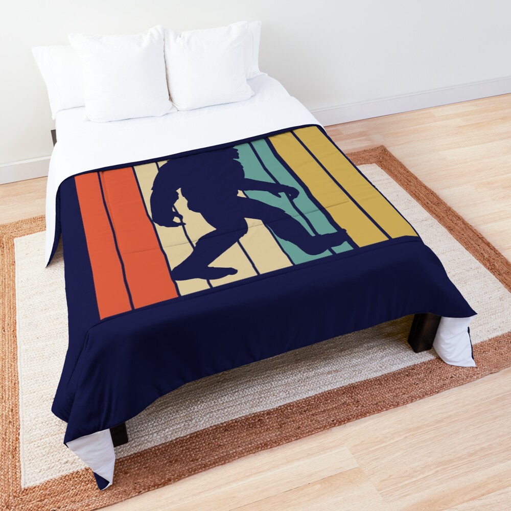Vintage Retro Bigfoot Sasquatch Comforter