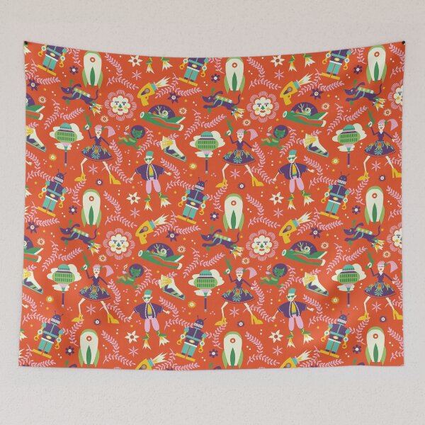 Item preview, future folkart | orange designed and sold by camcreativedk.
