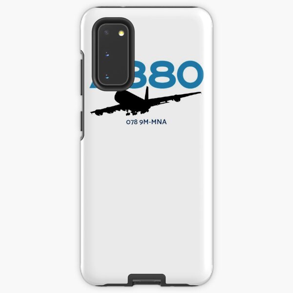 Airbus A380 078 9M-MNA (Black) Samsung Galaxy Tough Case