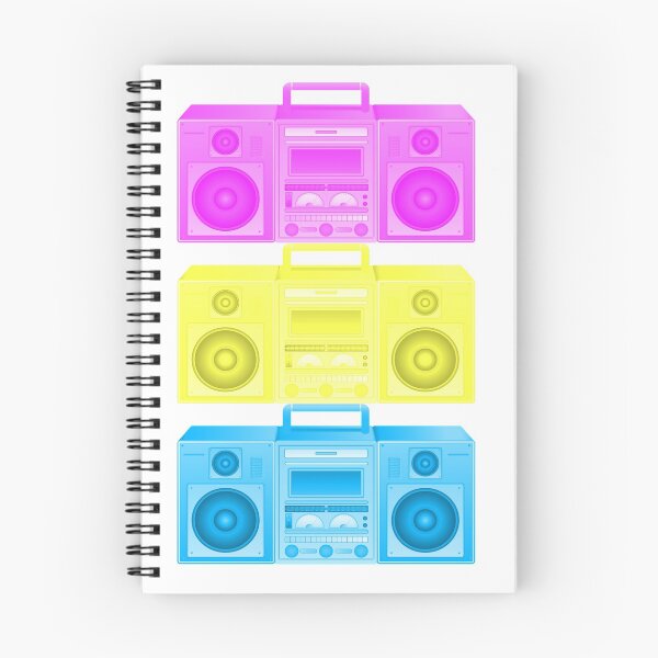 Item preview, retro colourful boomboxes 3x designed and sold by qlobba.