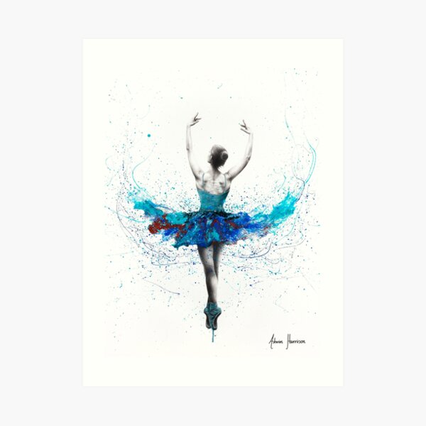 Floating Lake Ballet Art Print
