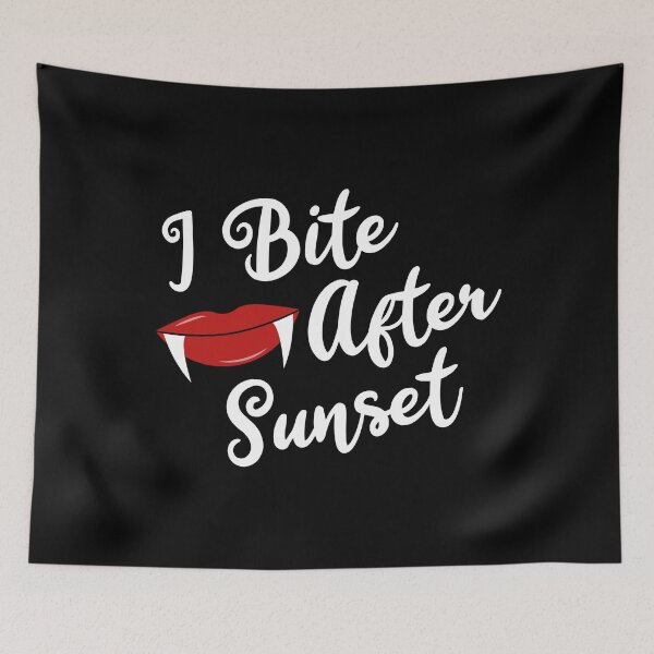 Item preview, I Bite After Sunset Sexy Vampire Halloween designed and sold by flippinsg.