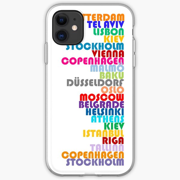 NEW! Eurovision Host Cities 2020 iPhone Soft Case
