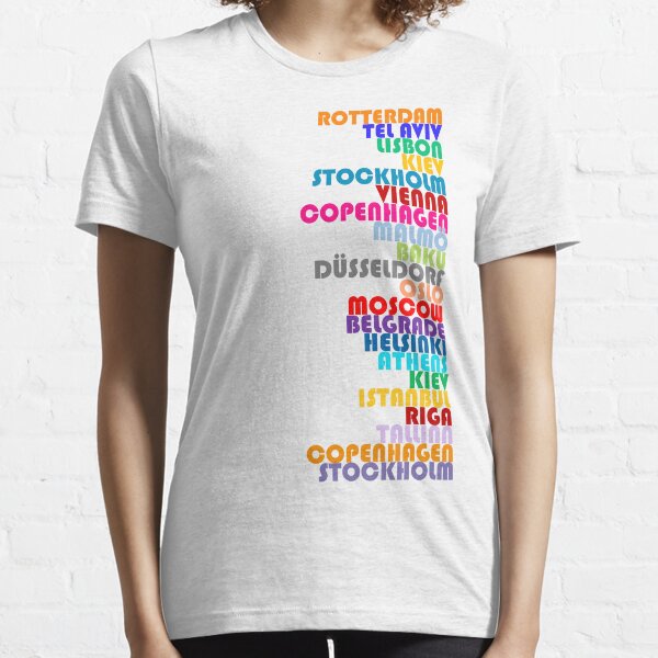 NEW! Eurovision Host Cities 2020 Essential T-Shirt