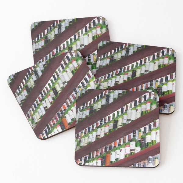 Item preview, Diagonal Rows of Wine Bottlles  designed and sold by Linda Walsh.