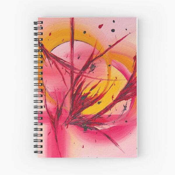 Item preview, Original Abstract Painting "Positive Thoughts" Modern Home Decor Abstract Art, Contemporary Wall Art Pink, Red and Yellow Artwork designed and sold by LJLundyAbstract.