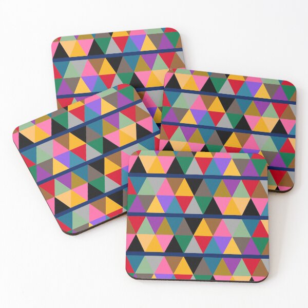 Item preview, Geometric Bright Multi Colour Pattern  designed and sold by OneThreeSix.