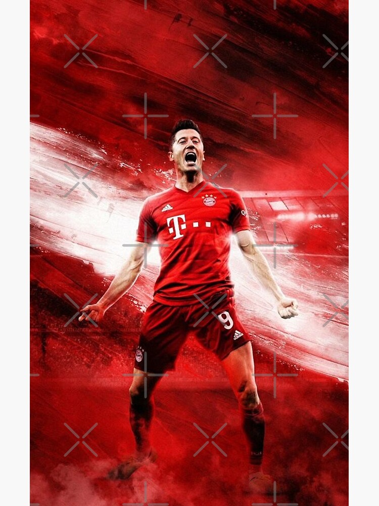 Robert Lewandowski Greeting Card By Thomasjordan Redbubble