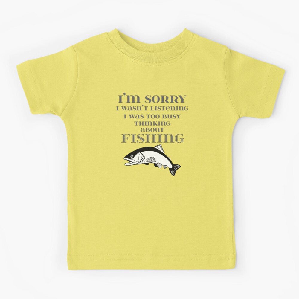 Love to Fish Fisherman Gifts Thinking About Fishing Gift Kids T