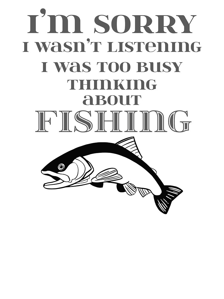  Love to Fish Fisherman Thinking About Fishing T-Shirt :  Clothing, Shoes & Jewelry