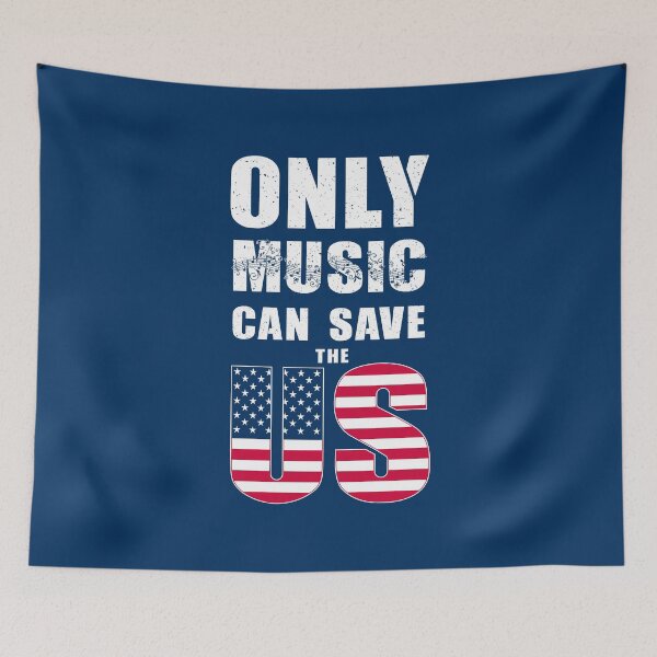 Item preview, Only MUSIC can save US designed and sold by hitpointer.