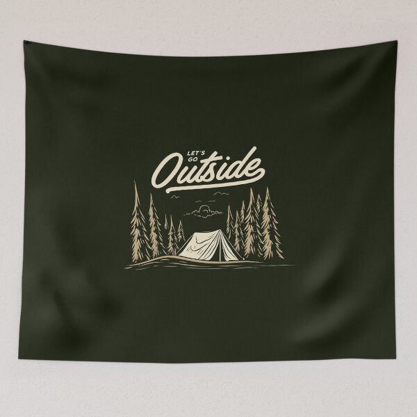 Item preview, Lets Go Outside | Adventure Mountain Wanderlust Camping  designed and sold by ianths.