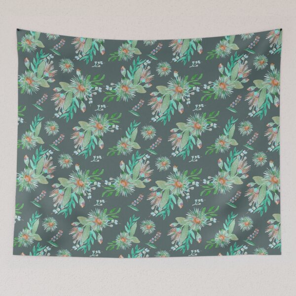 Item preview, Green Watercolour Springtime Florals designed and sold by Sketchbook Designs.