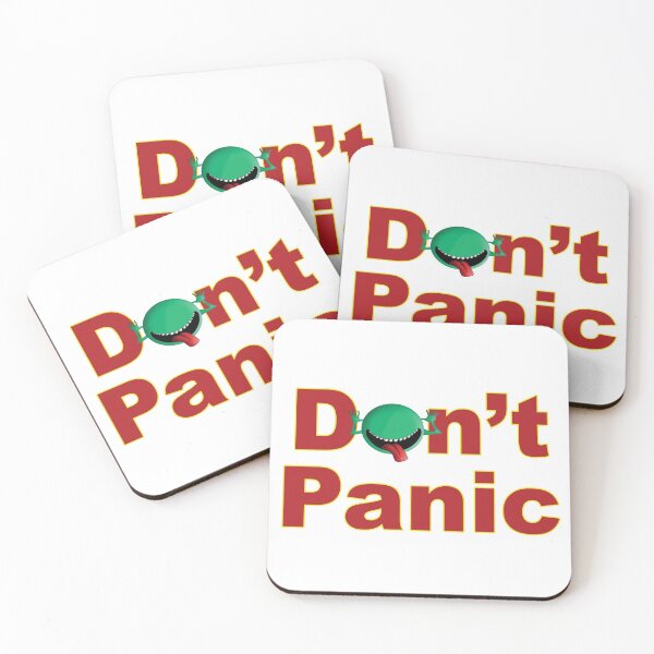 Item preview, Don't Panic - Hitchhiker's Guide to the Galaxy designed and sold by booksandmovies.