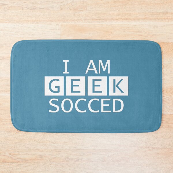 Item preview, I AM GEEK SOCCED - White designed and sold by UEAGeekSoc.