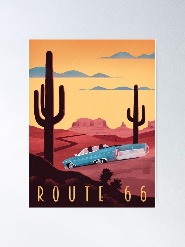 Thumbnail 1 of 3, Poster, Route 66 designed and sold by martinwick.