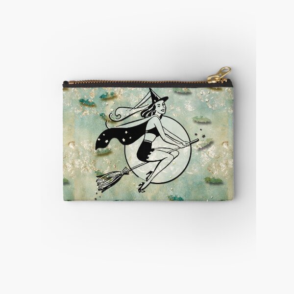 Item preview, Fun Retro Halloween Witch On Her Broomstick designed and sold by MHirose.