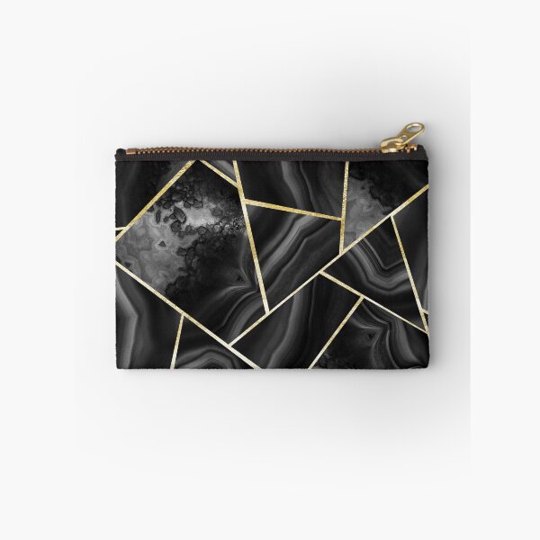 Item preview, Black Night Agate Gold Geometric Glam #4 #geo #decor #art  designed and sold by Anita's & Bella's Art.