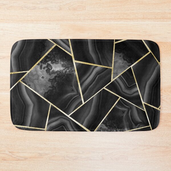 Item preview, Black Night Agate Gold Geometric Glam #4 #geo #decor #art  designed and sold by Anita's & Bella's Art.