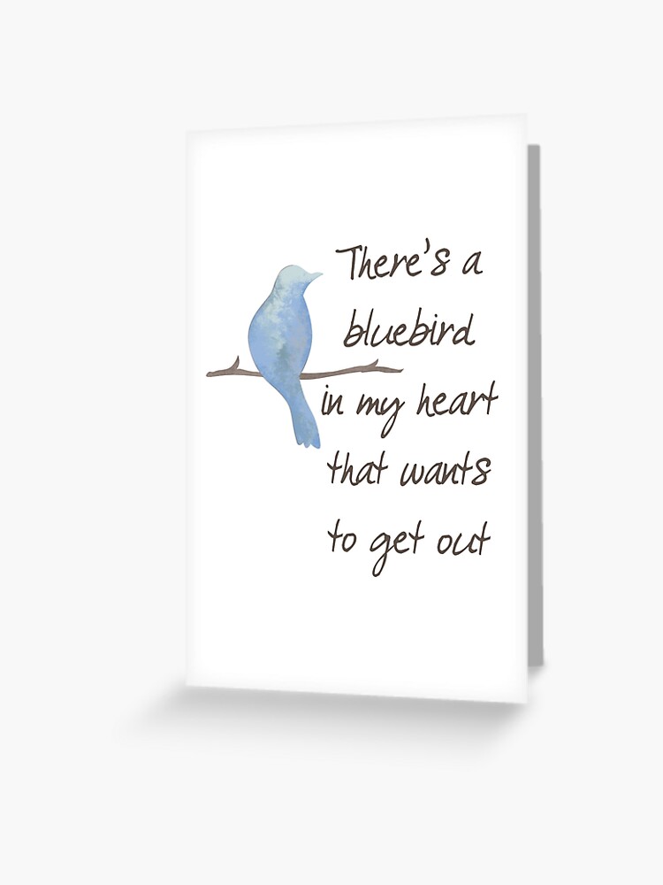 Bluebird Charles Bukowski Grusskarte Von Booksandmovies Redbubble