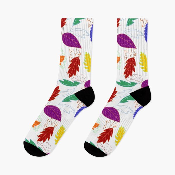 Item preview, Leaves Pattern - Bold Colors with Bold Outlines Behind designed and sold by A2Gretchen.