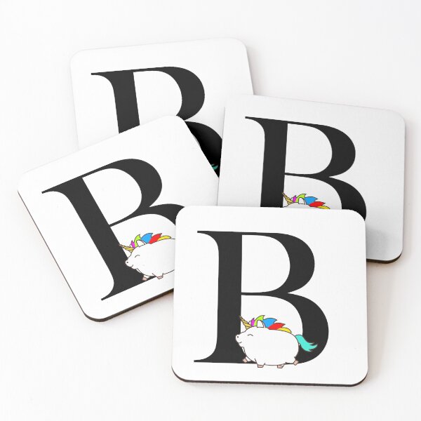 Item preview, Unicorn Letter B Monogram designed and sold by csaron92.
