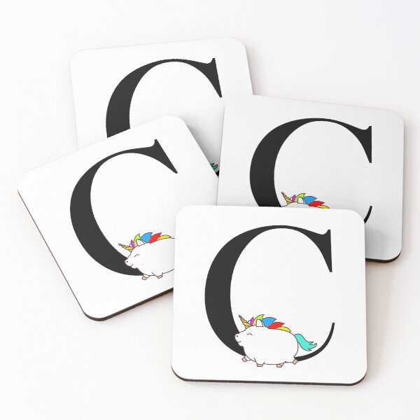 Item preview, Unicorn Letter C Monogram designed and sold by csaron92.