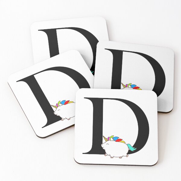 Item preview, Unicorn Letter D Monogram designed and sold by csaron92.