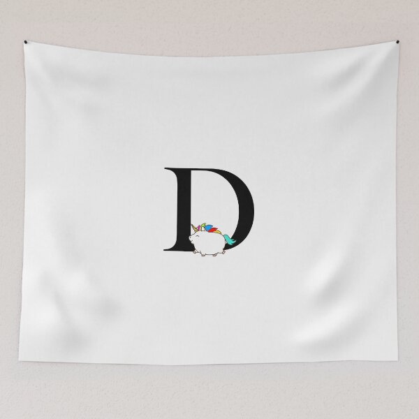 Item preview, Unicorn Letter D Monogram designed and sold by csaron92.