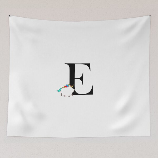 Item preview, Unicorn Letter E Monogram designed and sold by csaron92.