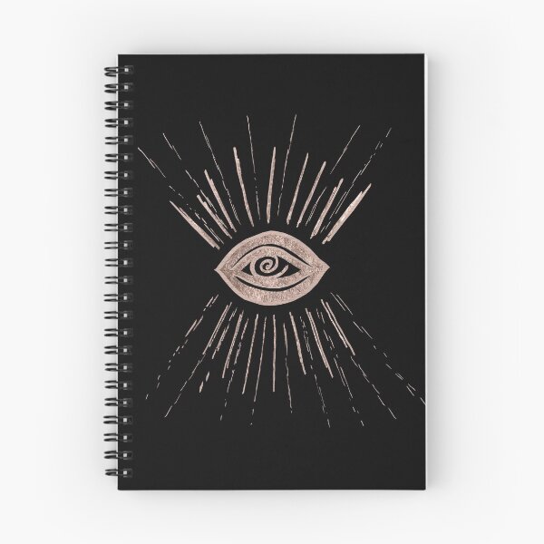 Item preview, Evil Eye Rose Gold on Black #1 #drawing #decor #art  designed and sold by Anita's & Bella's Art.