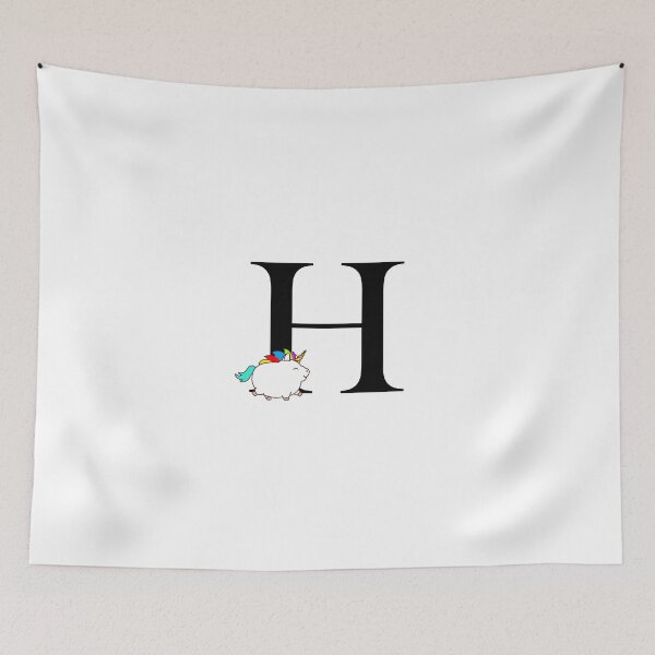 Item preview, Unicorn Letter H Monogram designed and sold by csaron92.